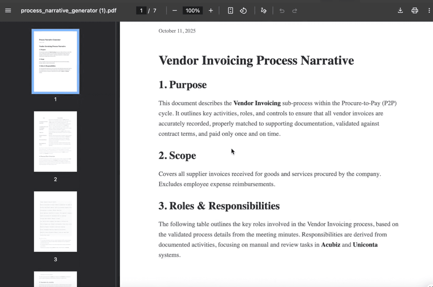 Let us generate your audit-ready control documentation